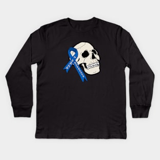 Type 1 Diabetes Skull Kids Long Sleeve T-Shirt